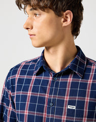 WRANGLER MĘSKA KOSZULA 1 PKT SHIRT RED INDIGO 112357221 W5X2017325