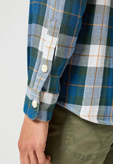 WRANGLER MĘSKA KOSZULA 2 PKT SHIRT GREEN 112357974 W5K7016823