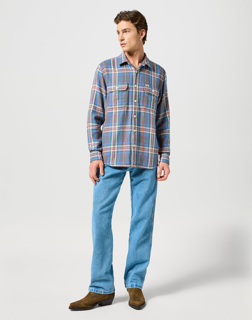 WRANGLER MĘSKA KOSZULA 2 PKT SHIRT RAINBOW 112357233 W5K7016301