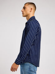 Męska Koszula Wrangler Worker Shirt 2.0 Indigo Wide 112349938