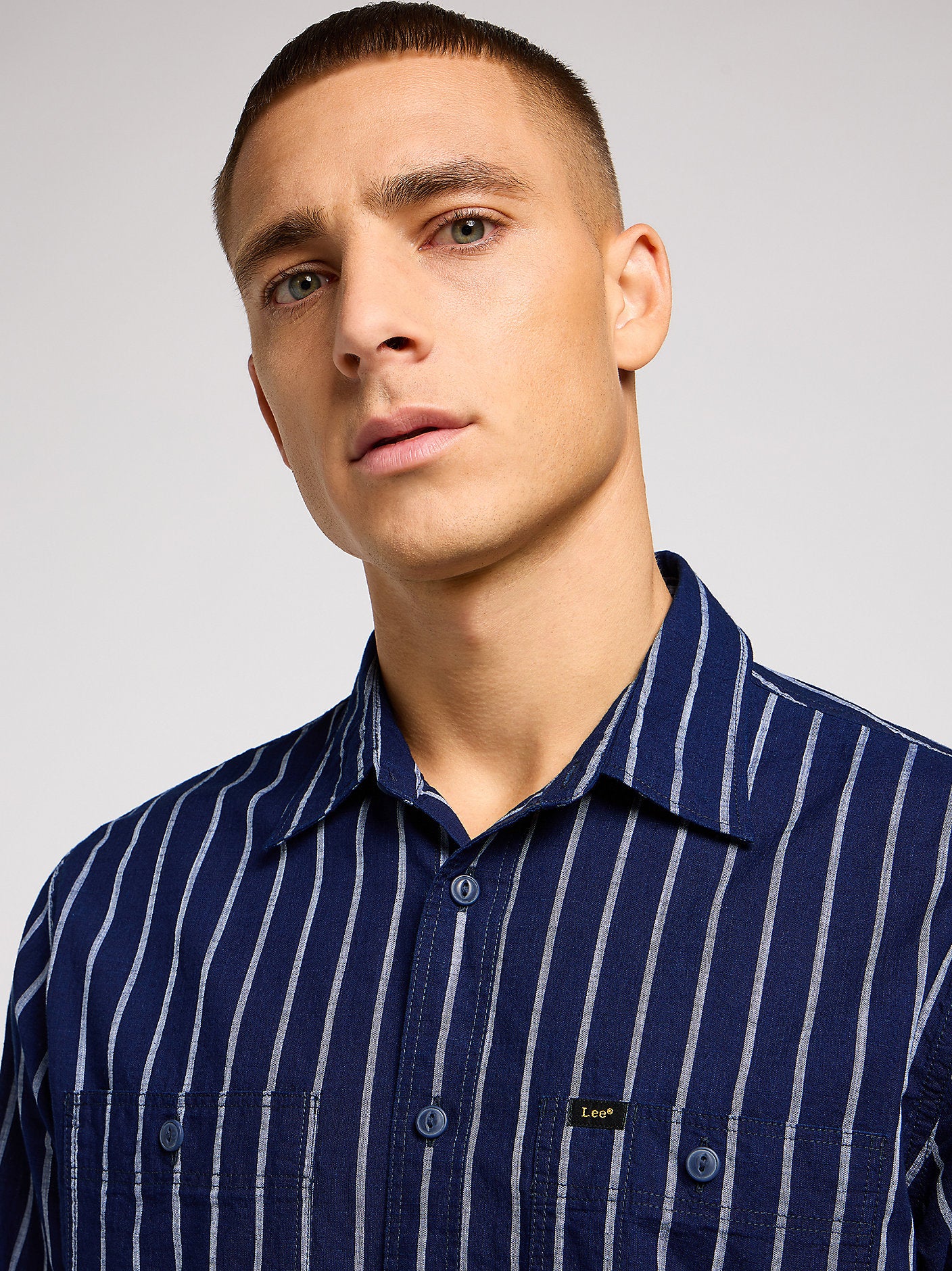 Męska Koszula Wrangler Worker Shirt 2.0 Indigo Wide 112349938