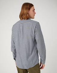 WRANGLER MĘSKA KOSZULA LS 1 PKT BUTTON DOWN NAVY 112345377 W5B1011976