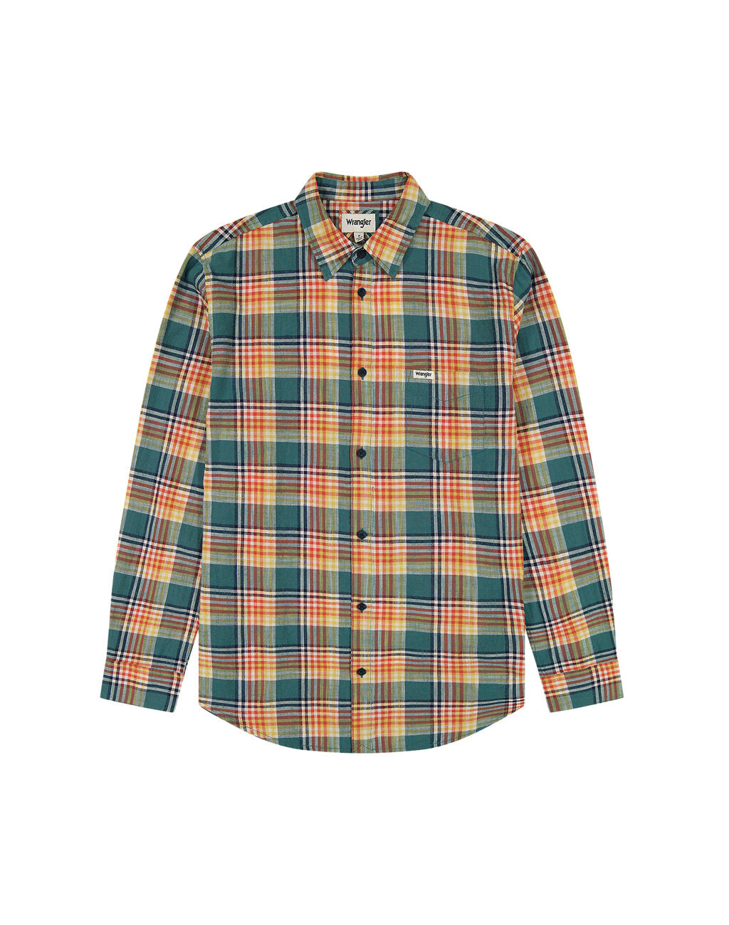 WRANGLER MĘSKA KOSZULA LS 1 PKT SHIRT HYDRO 112350493 W5A9017037