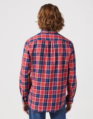 WRANGLER MĘSKA KOSZULA LS 1 PKT SHIRT RED INDIGO 112350396 W5A9017325