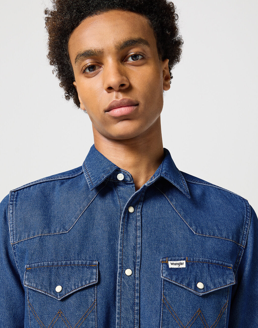 WRANGLER MĘSKA KOSZULA WESTERN SHIRT DARK STONE 112357192 W5B4015411