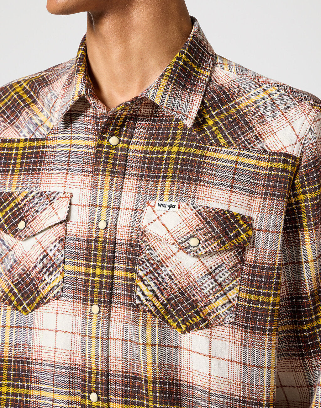 WRANGLER MĘSKA KOSZULA WESTERN SHIRT GINGERBREAD 112357247 W5B4014345