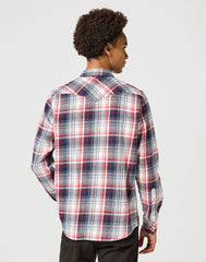 WRANGLER MĘSKA KOSZULA WESTERN SHIRT RED BLUE 112357243 W5B4017570