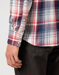 WRANGLER MĘSKA KOSZULA WESTERN SHIRT RED BLUE 112357243 W5B4017570