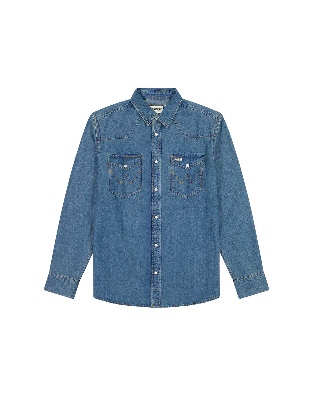 WRANGLER MĘSKA KOSZULA WESTERN SHIRT SEAFOAM SURF 112357194 W5B4008896