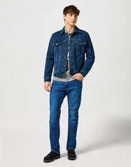 Męska Koszulka Wrangler LS Refined Polo Black 112357204 W8F3011936