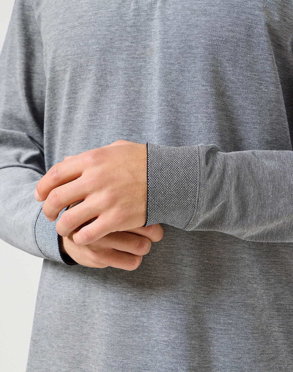 Męska Koszulka Wrangler LS Refined Polo Black 112357204 W8F3011936