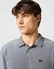 Męska Koszulka Wrangler LS Refined Polo Black 112357204 W8F3011936