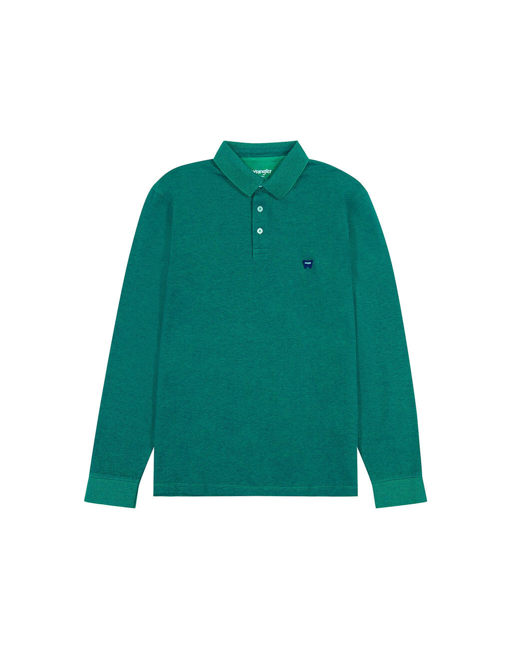 WRANGLER MĘSKA KOSZULKA LS REFINED POLO VERDANT GREEN 112357285 W8F3014320