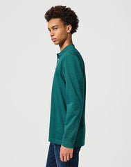 WRANGLER MĘSKA KOSZULKA LS REFINED POLO VERDANT GREEN 112357285 W8F3014320