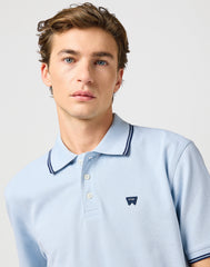 Wrangler Męska Koszulka Polo Shirt Niagara Mist 112362830