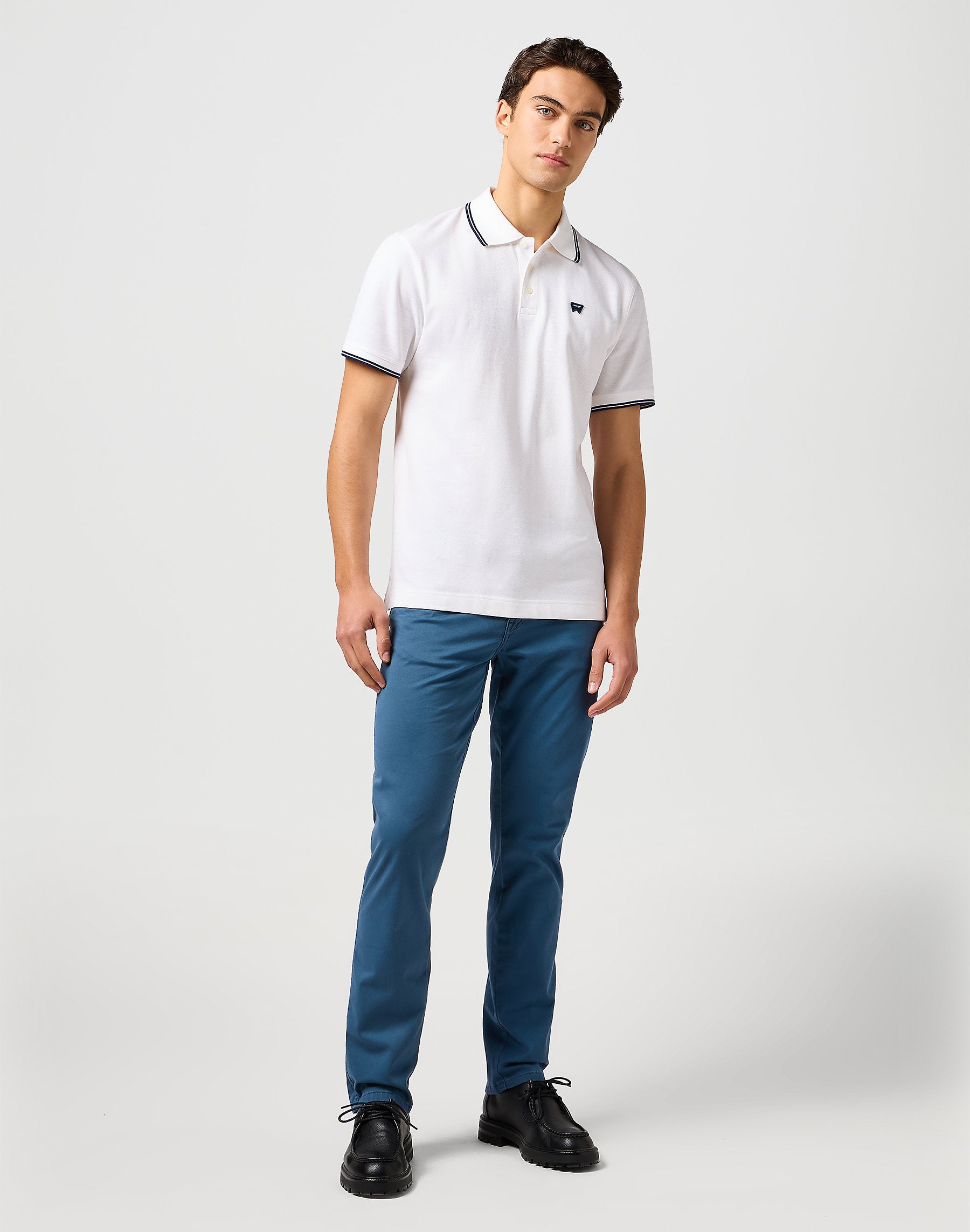 Wrangler Męska Koszulka Polo Shirt White 112365466