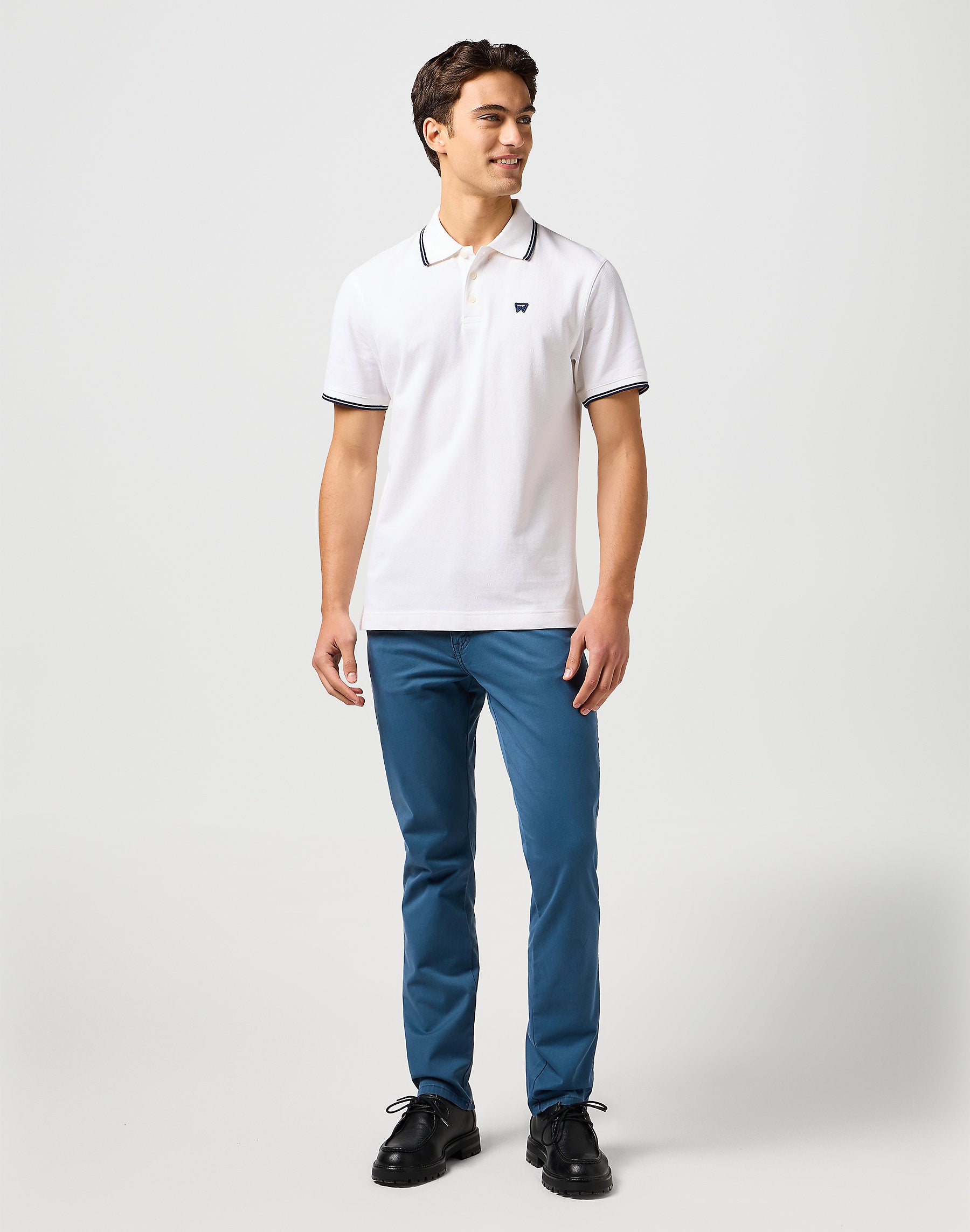 Wrangler Męska Koszulka Polo Shirt White 112365466