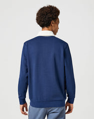 WRANGLER MĘSKA KOSZULKA POLO SWEATSHIRT NAVY 112357373 W7U5017358