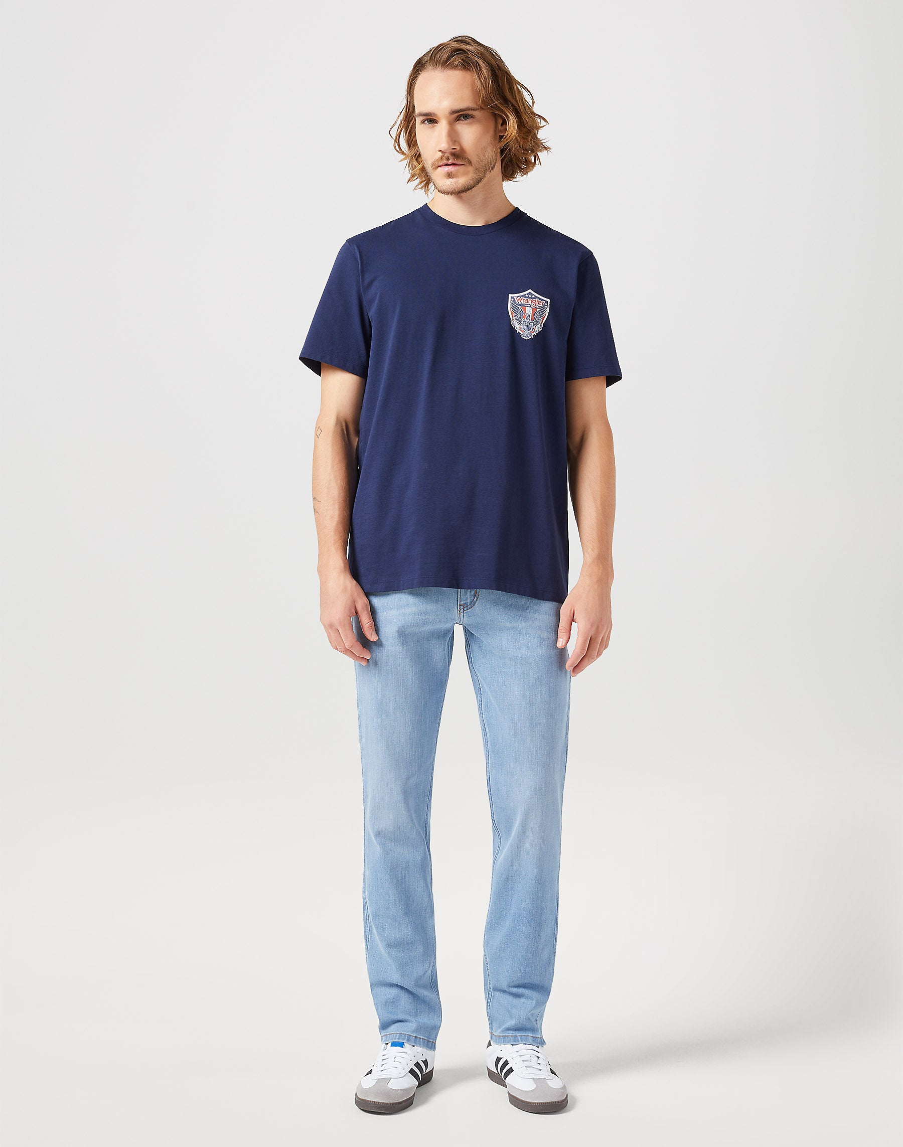 WRANGLER MĘSKA KOSZULKA WRANGLER AMERICANA TEE BLACK IRIS 112350561