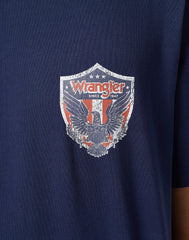 WRANGLER MĘSKA KOSZULKA WRANGLER AMERICANA TEE BLACK IRIS 112350561