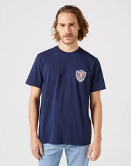 WRANGLER MĘSKA KOSZULKA WRANGLER AMERICANA TEE BLACK IRIS 112350561