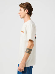 Wrangler Męska Koszulka Big Graphic Tee Vintage White 112362809
