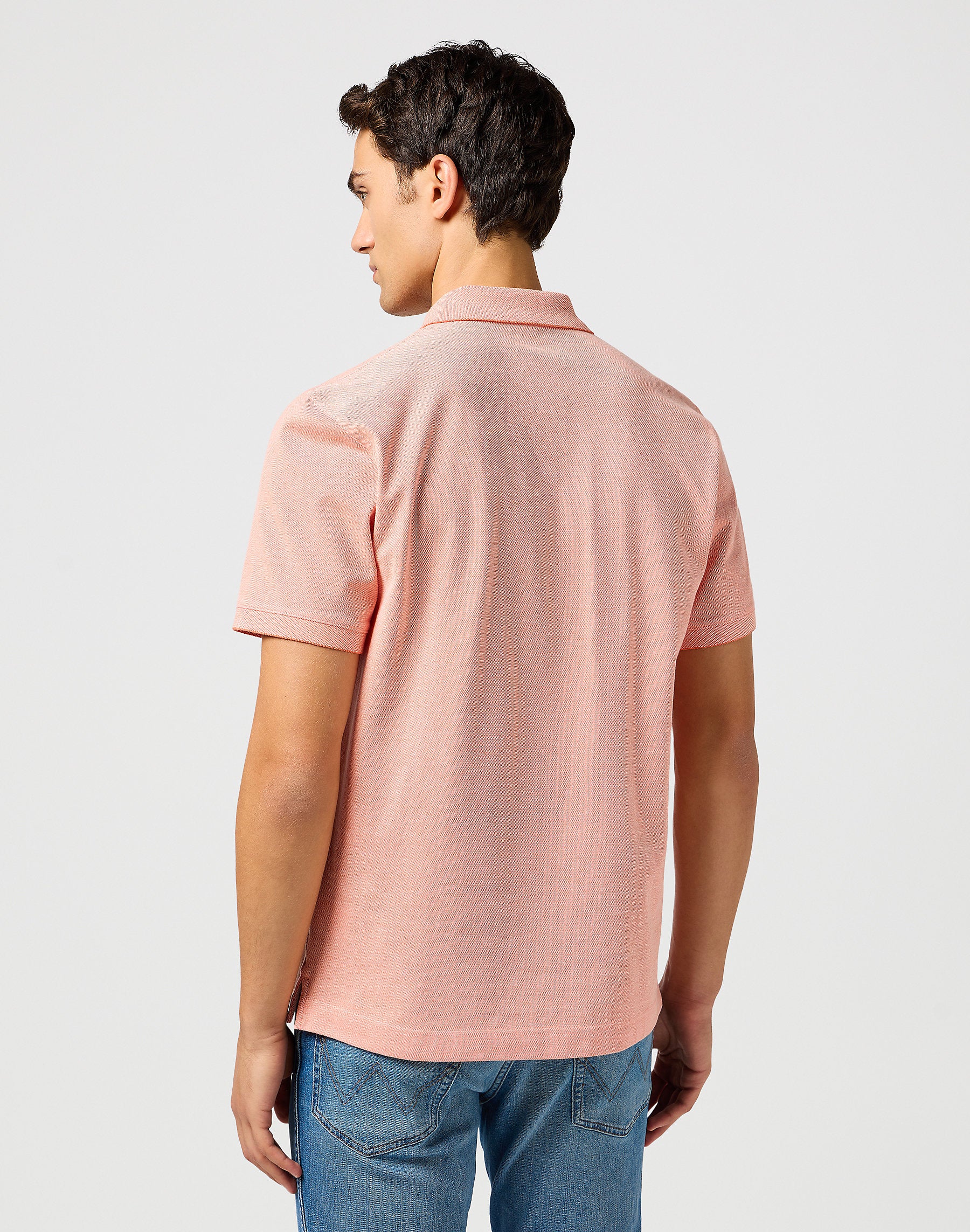 Wrangler Męska Koszulka Polo Shirt Orange 112362832