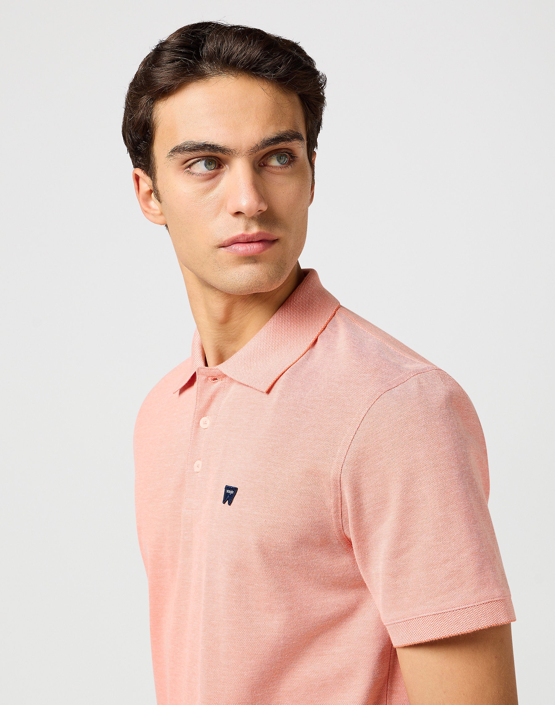 Wrangler Męska Koszulka Polo Shirt Orange 112362832