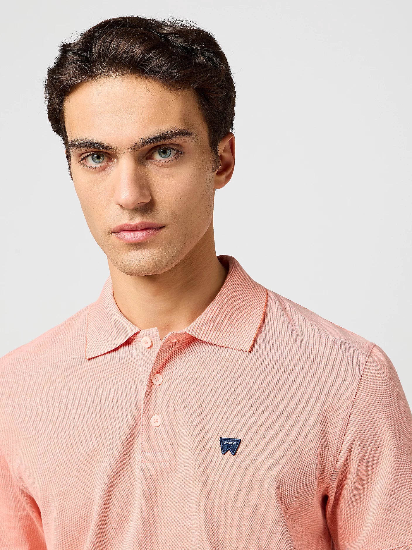 Wrangler Męska Koszulka Polo Shirt Orange 112362832