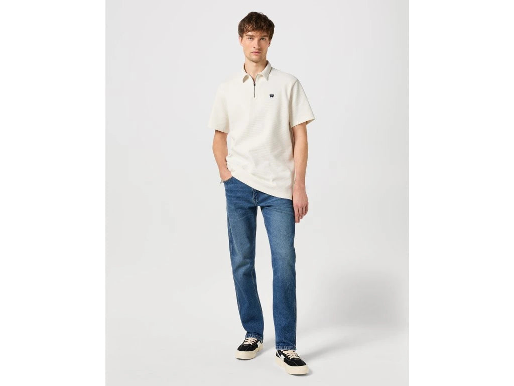 WRANGLER MĘSKA KOSZULKA WRANGLER RUGBY POLO SHIRT VINTAGE WHITE 112350413