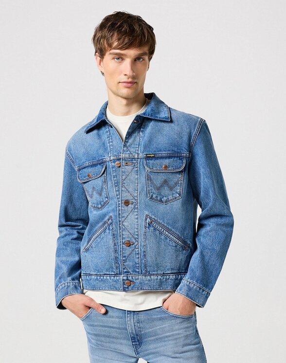 Wrangler Meska Kurtka Jeansowa 124mj Sheriff 112350476 W4MJ013842