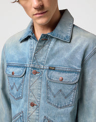 WRANGLER MĘSKA KURTKA JEANSOWA JEANS 124MJ RATTLESNAKE 112350475 W4MJ016799