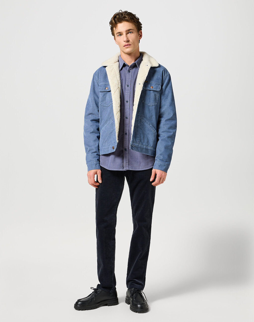 WRANGLER MĘSKA KURTKA JENSOWA 124MJ SHERPA GREEN 112357214 W4MS017443