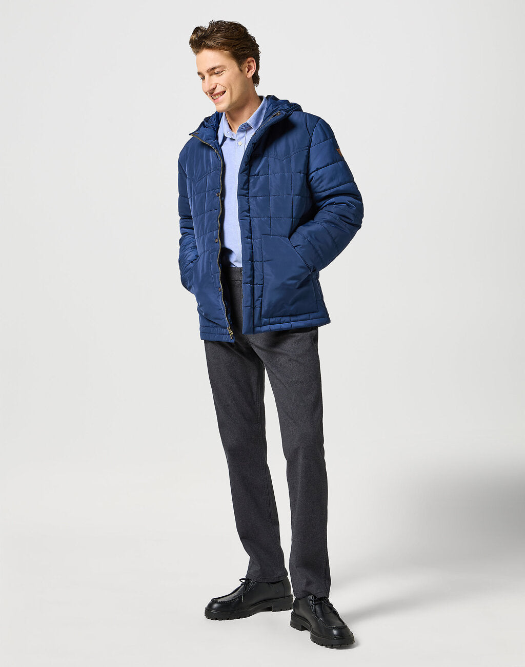 Wrangler Meska Kurtka Transitional Puffer Navy 112357208 W4E2013678