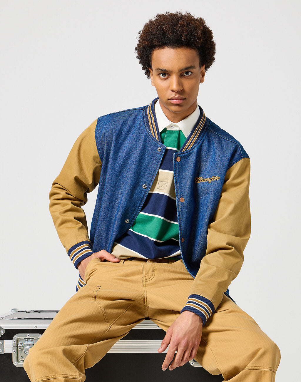 WRANGLER MĘSKA KURTKA VARSITY JACKET DIJON 112357209 W4C4008619