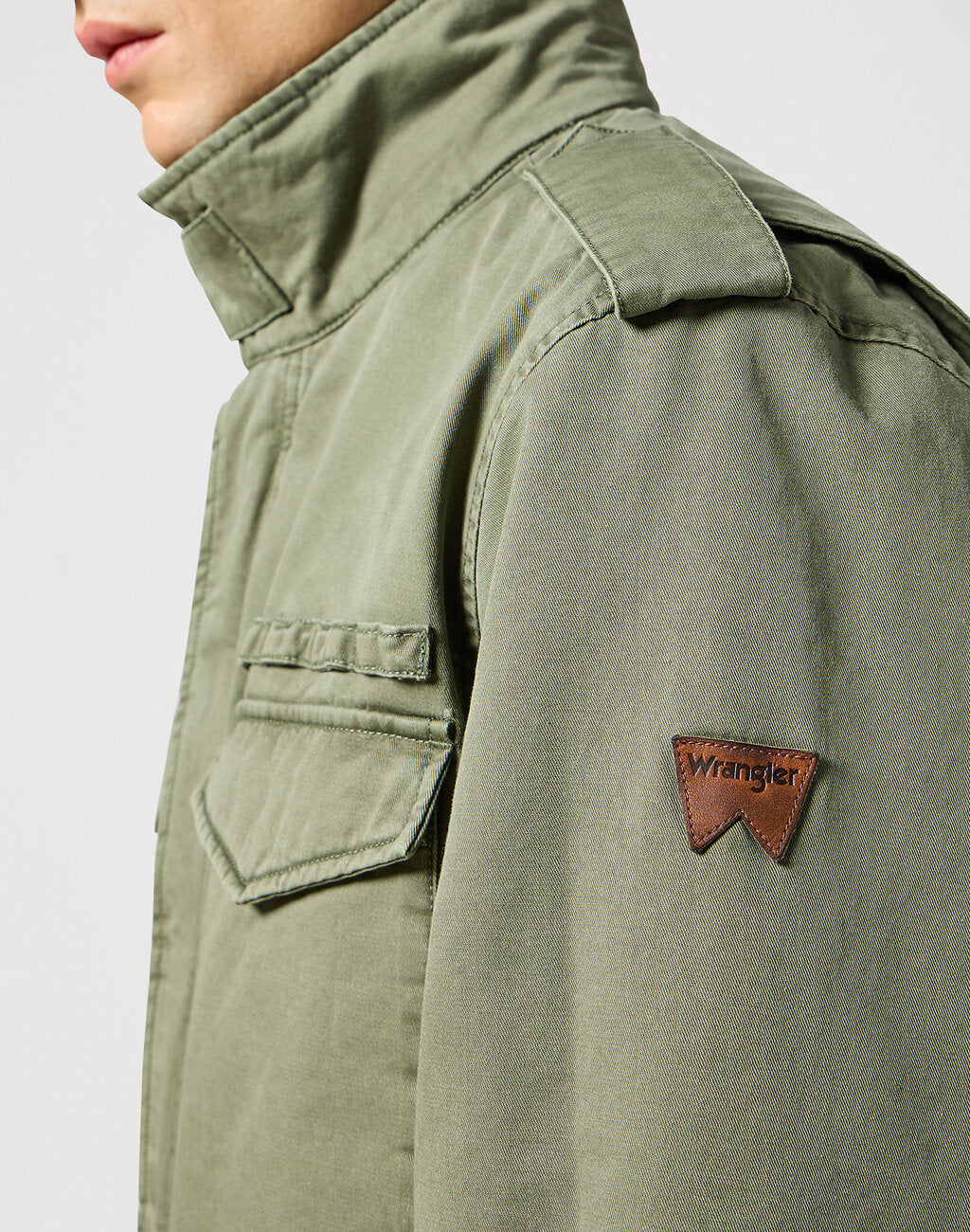 WRANGLER MĘSKA KURTKA ZIMOWA FIELD JACKET DUSTY OLIVE GREEN 112357273 W4F1013993