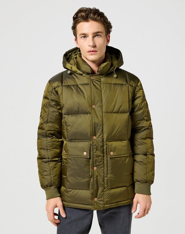 WRANGLER MĘSKA KURTKA ZIMOWA PARKA JACKET IVY GREEN 112357395 W4E6016396