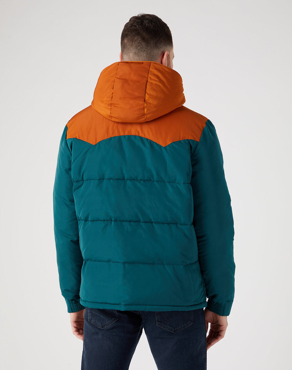 Wrangler Męska Kurtka Zimowa Puffer Jacket Dark Matcha 112341039 W40A016199