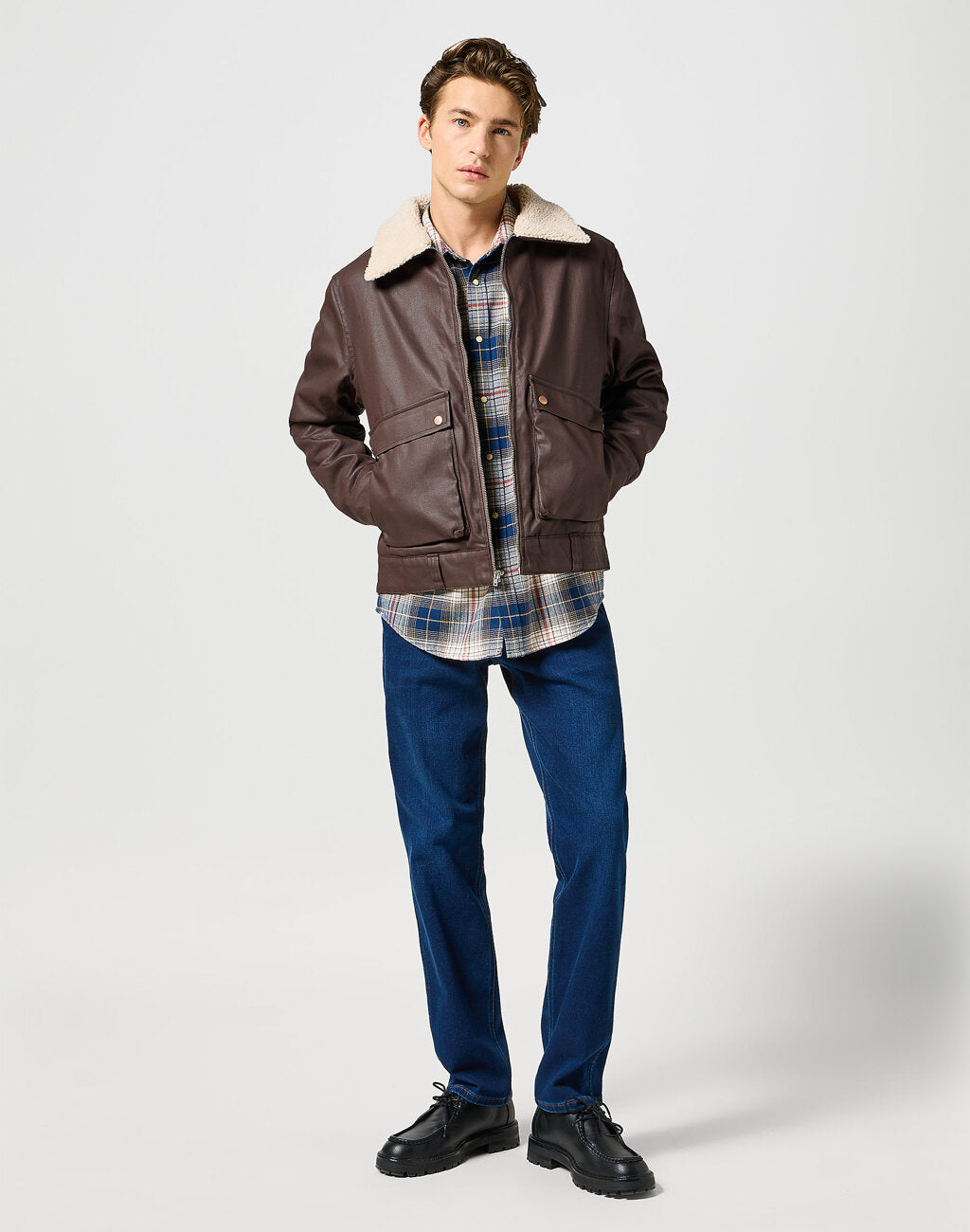 WRANGLER MĘSKA KURTKA ZIMOWA WRANGLER AVIATOR MOLE 112357277 W44M017499