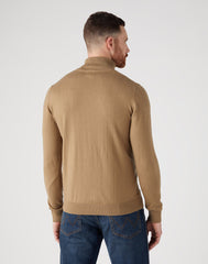 Wrangler Męska Sweter Roll Neck Knit Lead Grey 112343113 W8D4016778