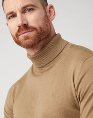 Wrangler Męska Sweter Roll Neck Knit Lead Grey 112343113 W8D4016778