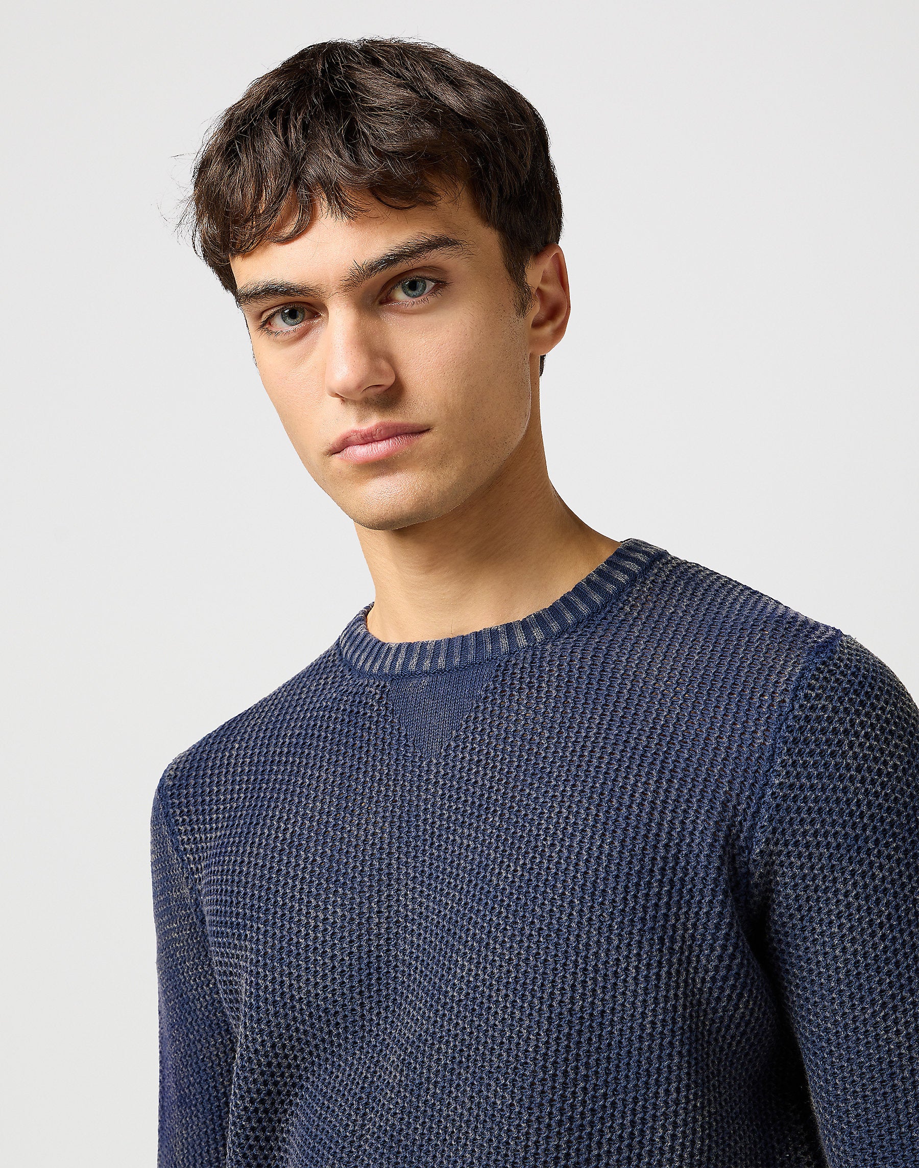 WRANGLER MĘSKA SWETER WRANGLER CREWNECK SWEATER NAVY 112364288