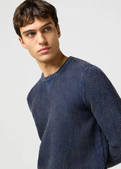 WRANGLER MĘSKA SWETER WRANGLER CREWNECK SWEATER NAVY 112364288