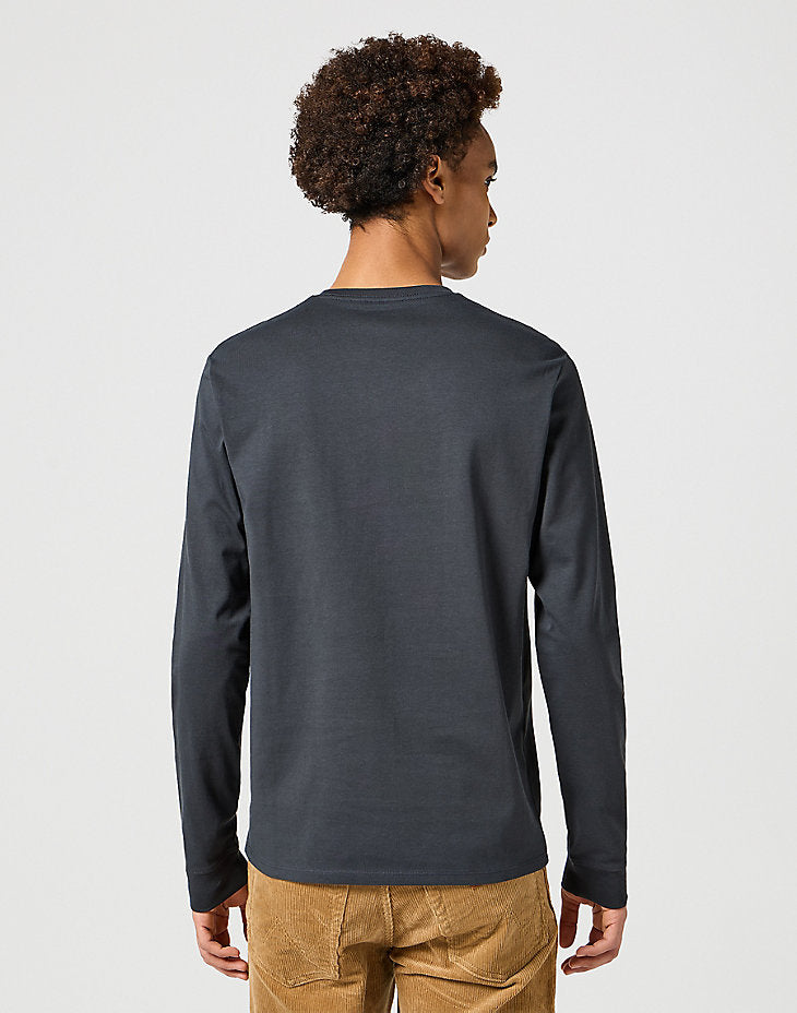 WRANGLER MĘSKI LONG SLEEVE LS GRAPHIC TEE FADED BLACK 112357355 W7T6013642