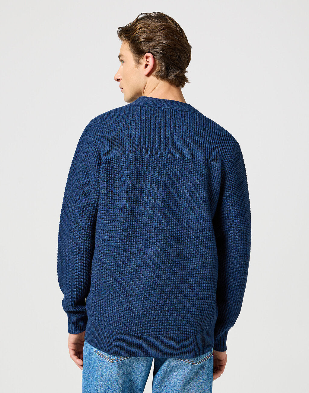 WRANGLER MĘSKI SWETER CARDIGAN BLUE 112357288 W8F5017358