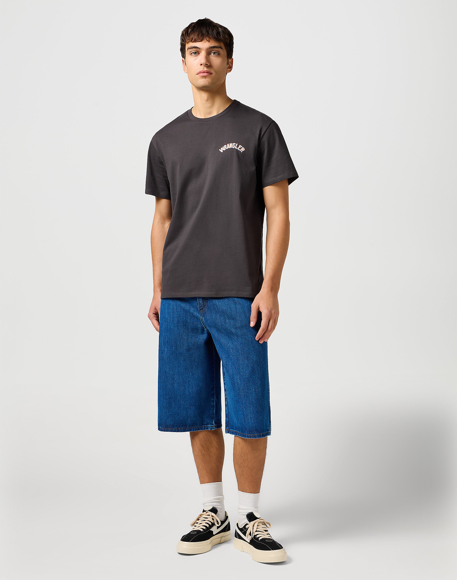 Wrangler Męskie Spodenki Jeansowe Jort Shorts Dark Stone 112362550
