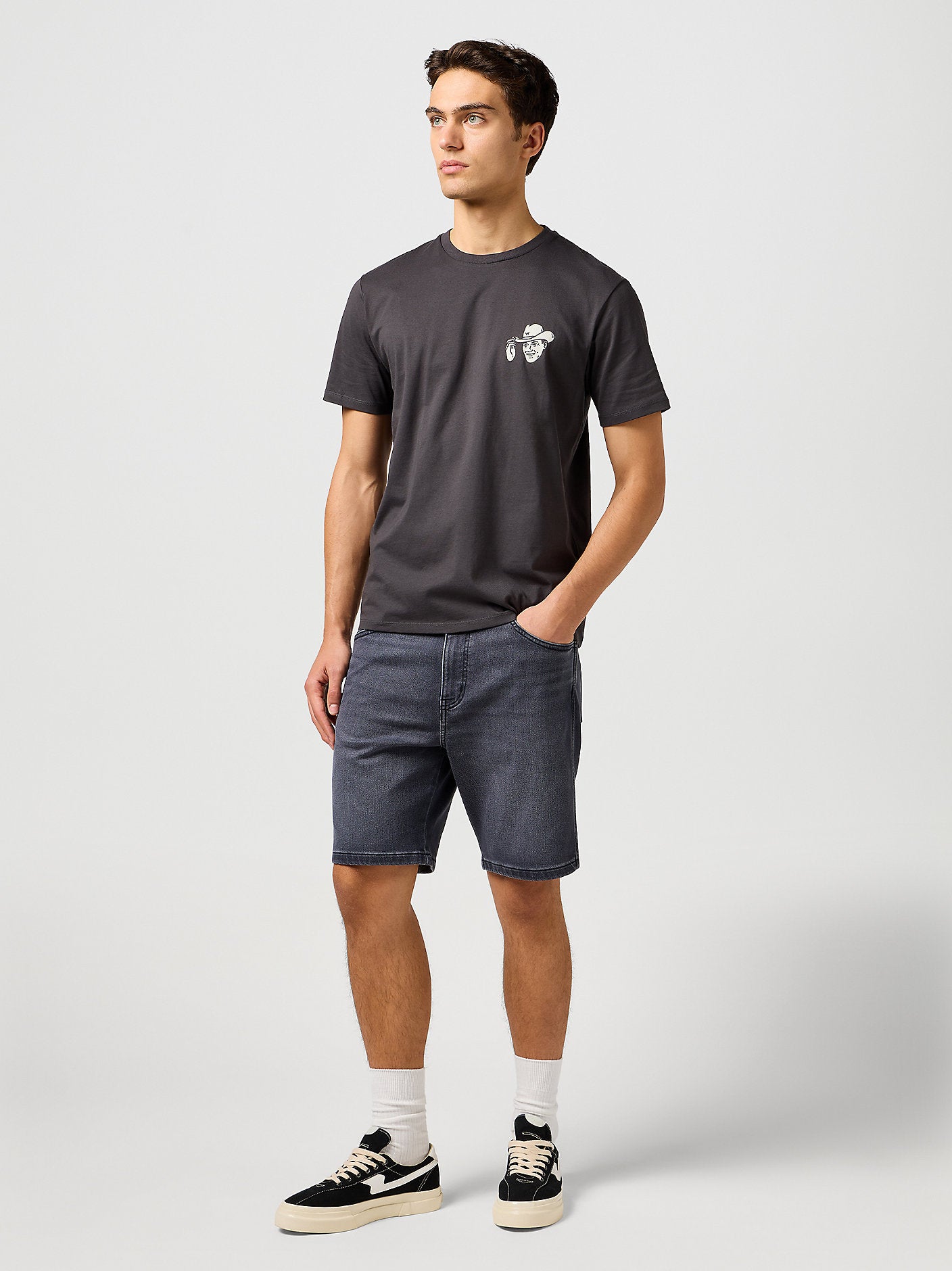 WRANGLER MĘSKIE SPODENKI WRANGLER FRONTIER SHORT DUSK 112364834