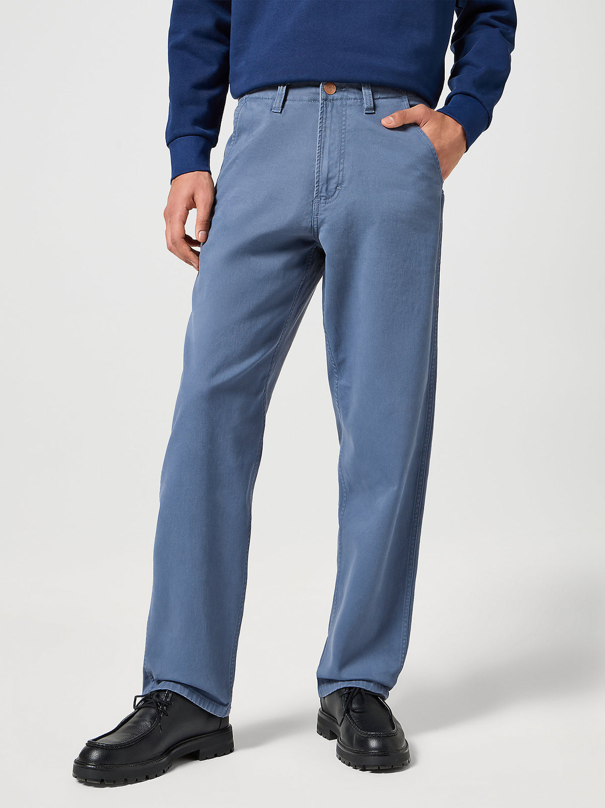 Męskie Spodnie Wrangler Casey Jones Chino Relaxed Grisai 112356859