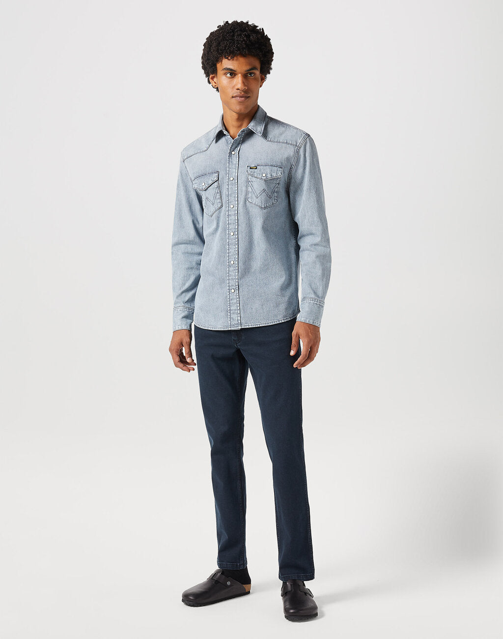 WRANGLER MĘSKIE SPODNIE JANSOWE GREENSBORO CLOUDY SKIES 112350740 W15Q017948