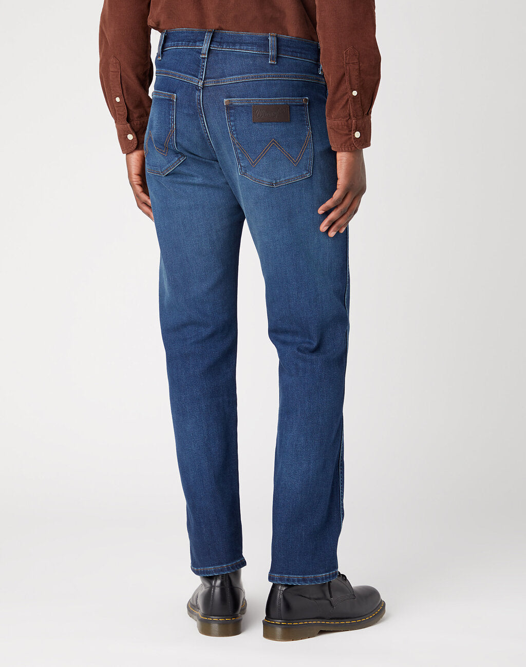 WRANGLER MĘSKIE SPODNIE JEANSOWE FRONTIER GREEN FUZZ 112341440 W16V007117